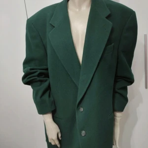 Grön kavaj ull - Grön kavaj i ull, oversized 