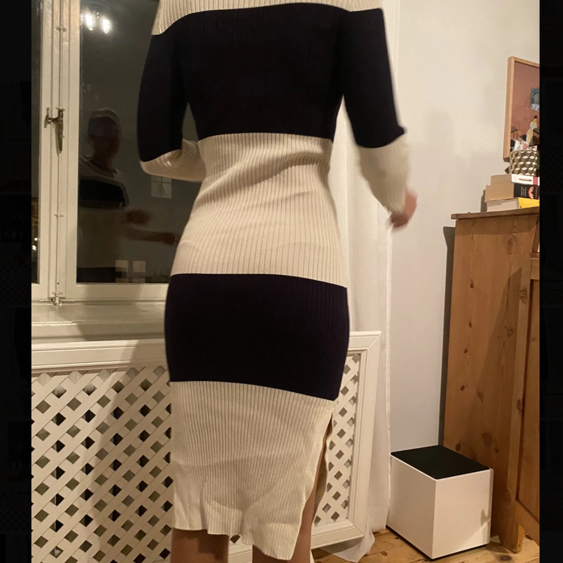 Stickad H&M-klänning - 90