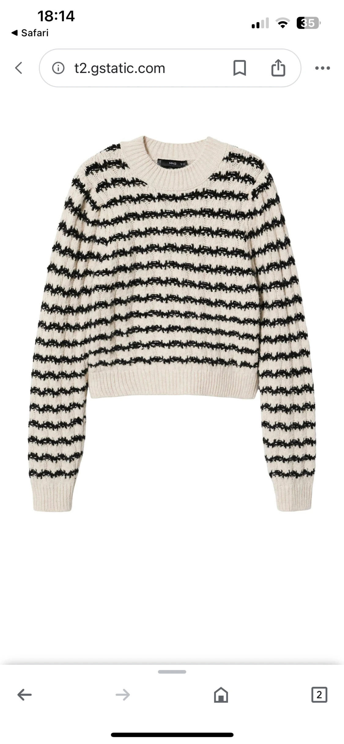 Fin stickad tröja - 90