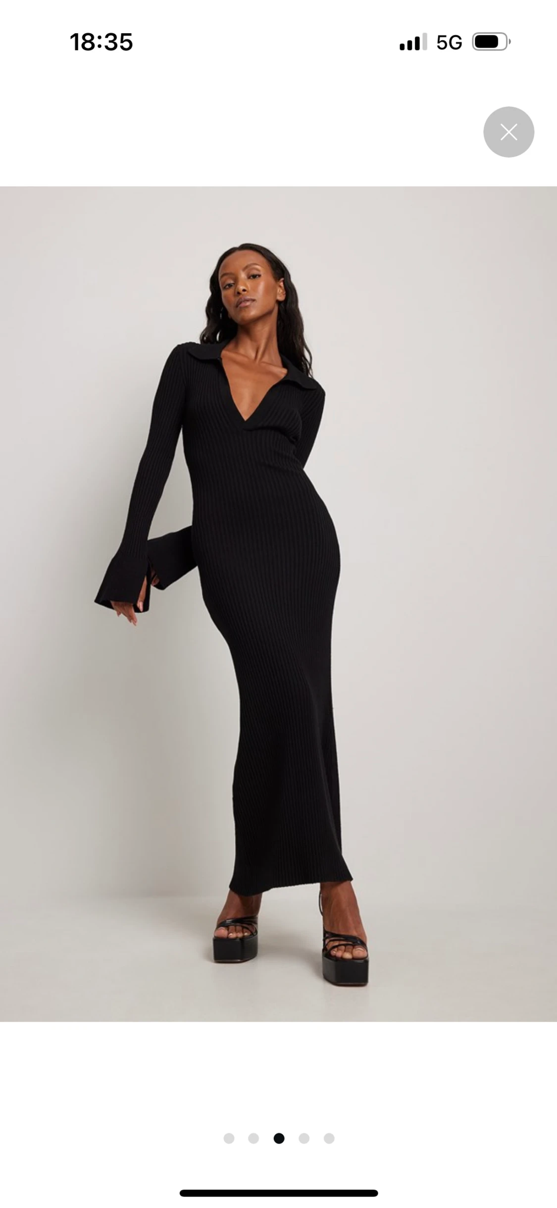 Lång maxi klänning