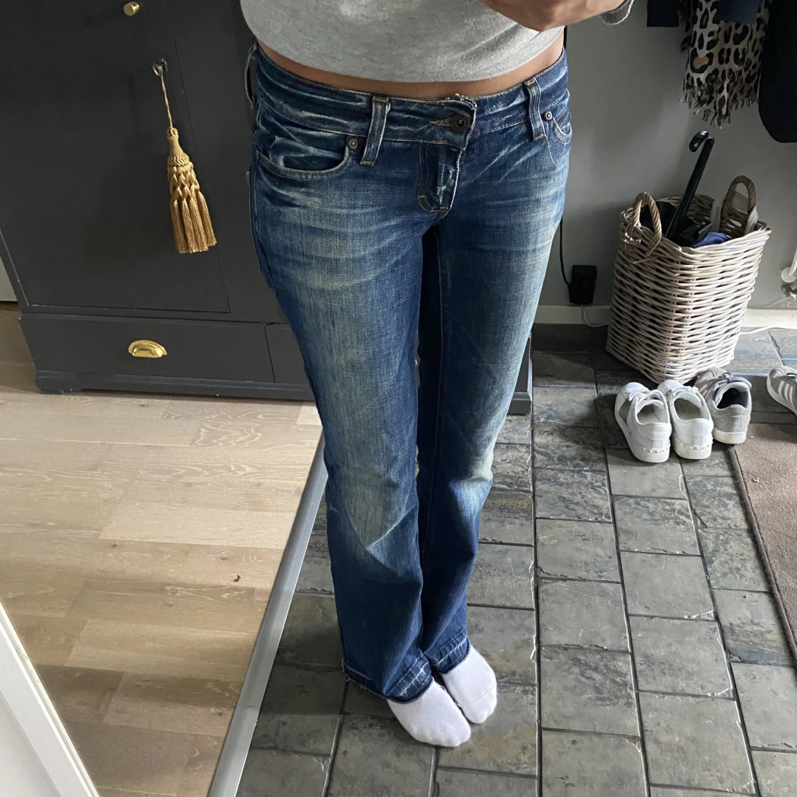 Lågmidjade jeans