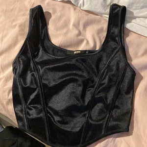 Corset  - Cropped corset Glansigt material