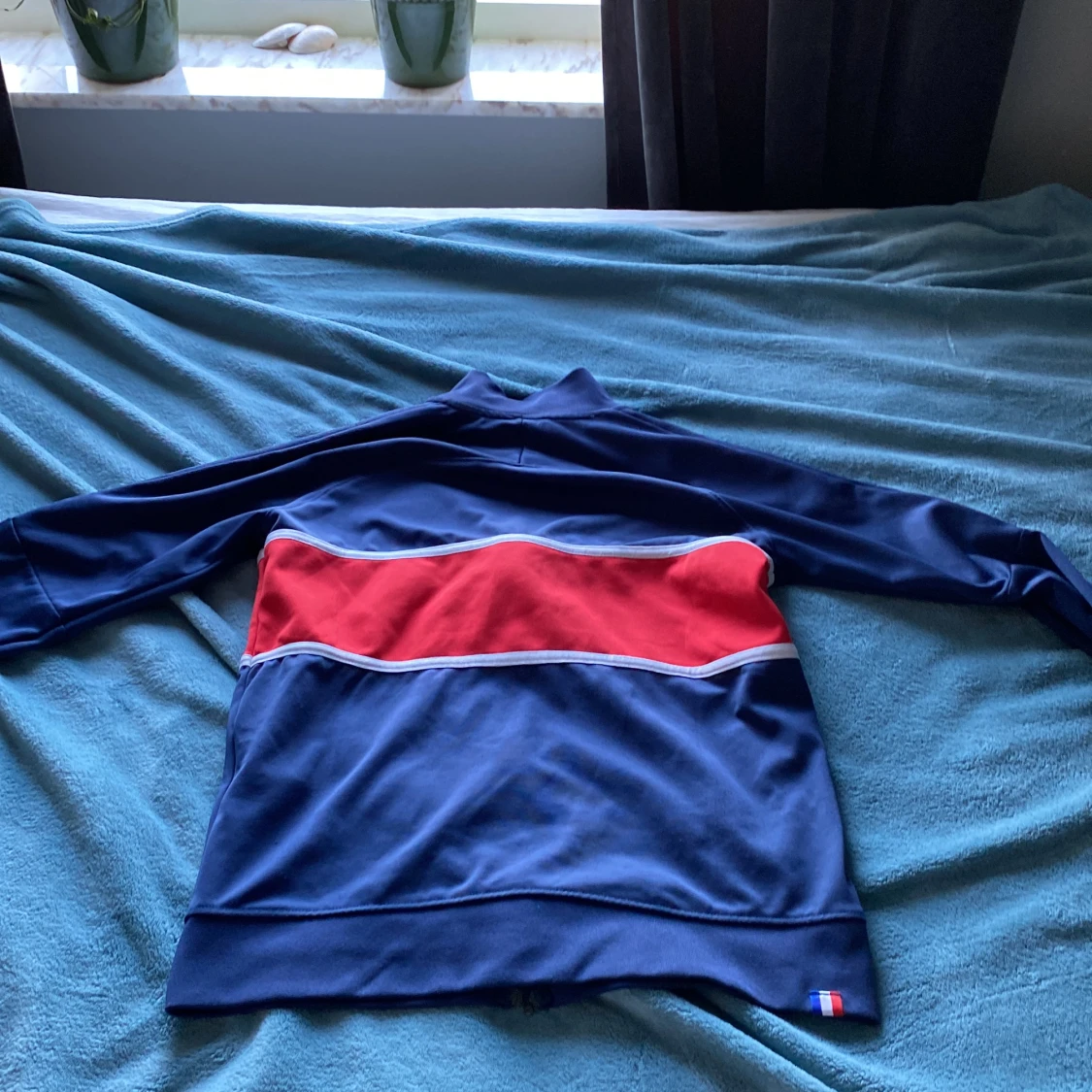 Blå psg zip up hoodie  - 91