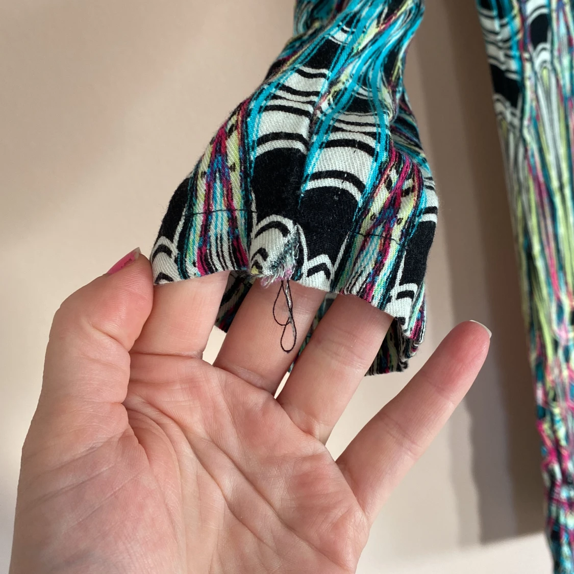 Mönstrad klänning från Ellos  - 90