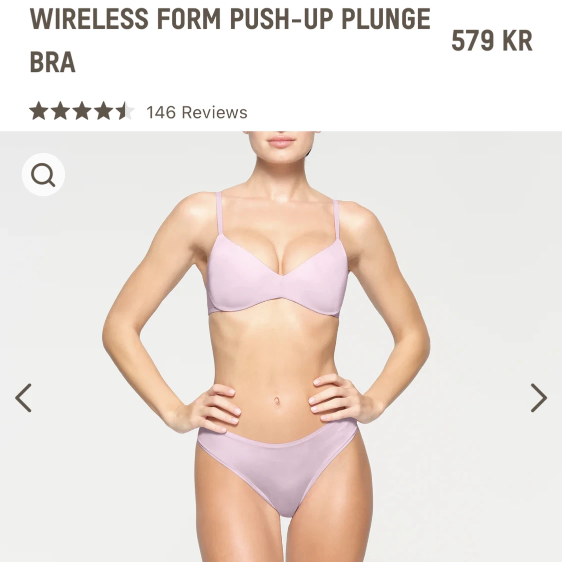 Skims push up Plunge bra