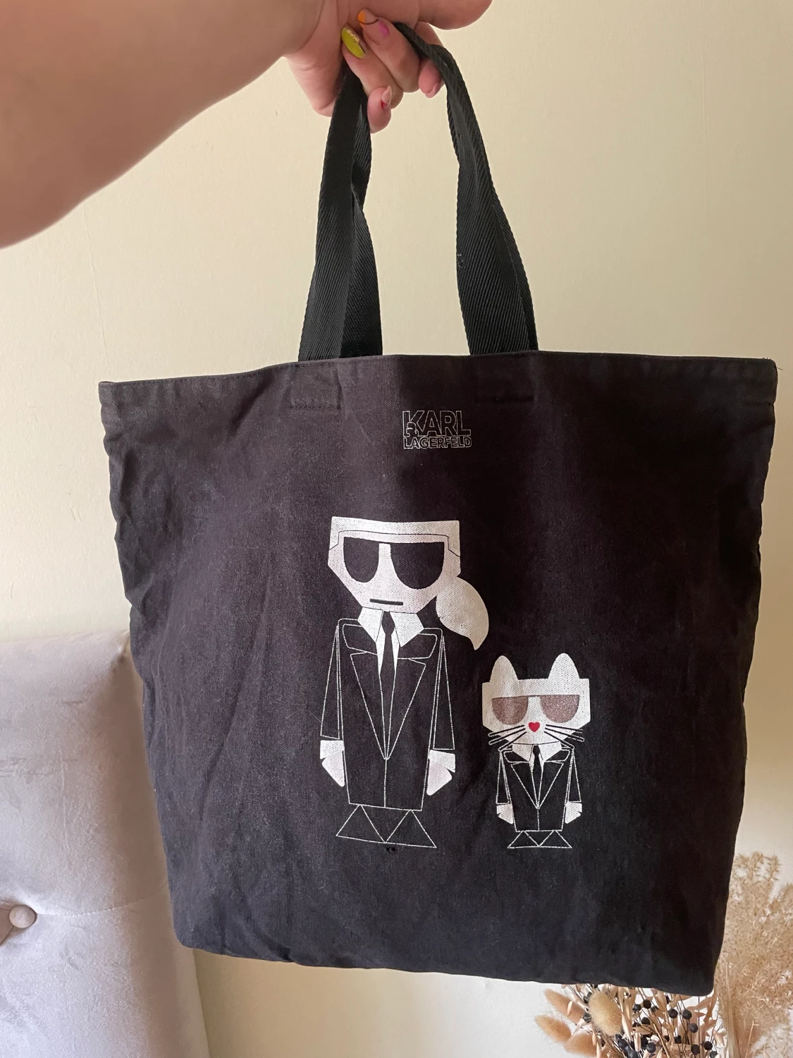 Karl Lagerfeld tygpåse 