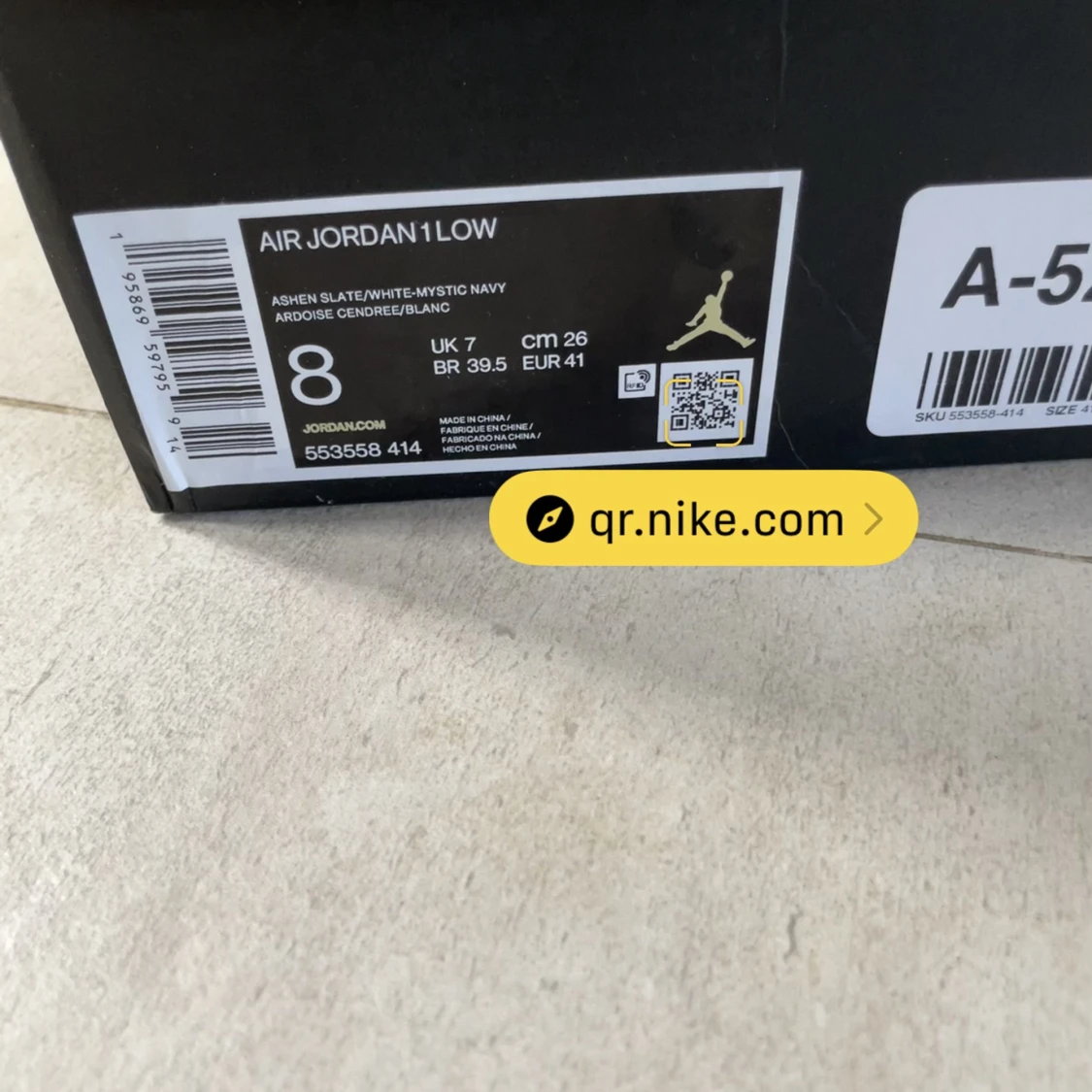 Jordan 1 ashen slate - 90