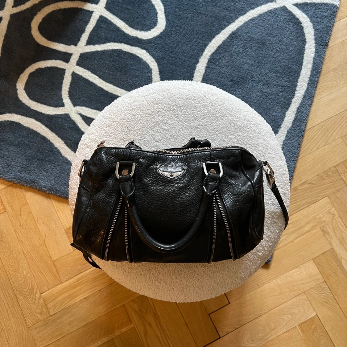 Zadig et Voltaire väska (Sunny) i svart skinn - 90