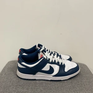 Nike Dunk Low Valerian Blue - Nu säljer jag mina fantastiska Nike Dunk Lows! Använt endast ett fåtal gånger. Strlk: 43 Skick: 9/10 Ingen skolåda så jag drar ner priset lite. Jag har leveranskvitto från stockx på mejl som jag kan vidarebefordra 