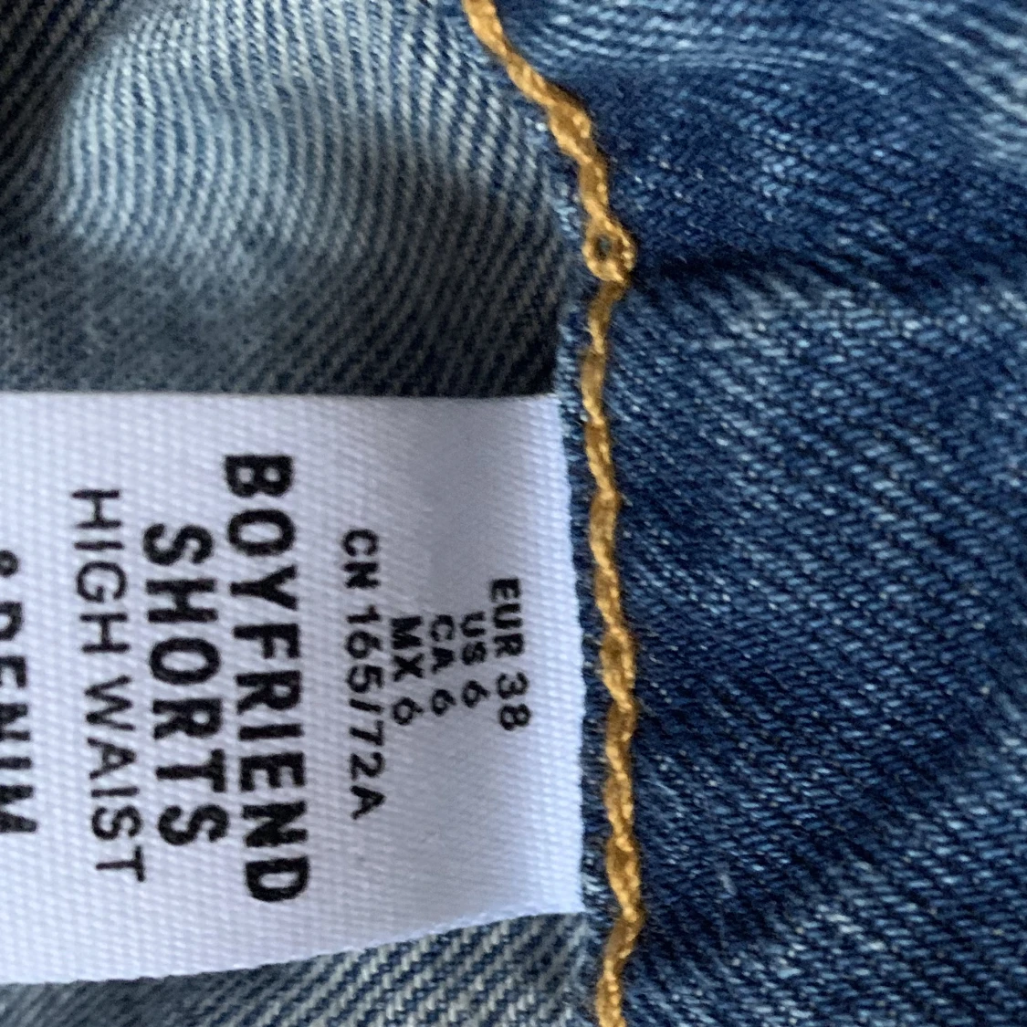 Blåa jeans shorts  - 90