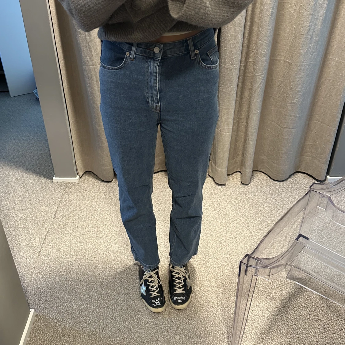 Raka blåa jeans från nakd! - 90