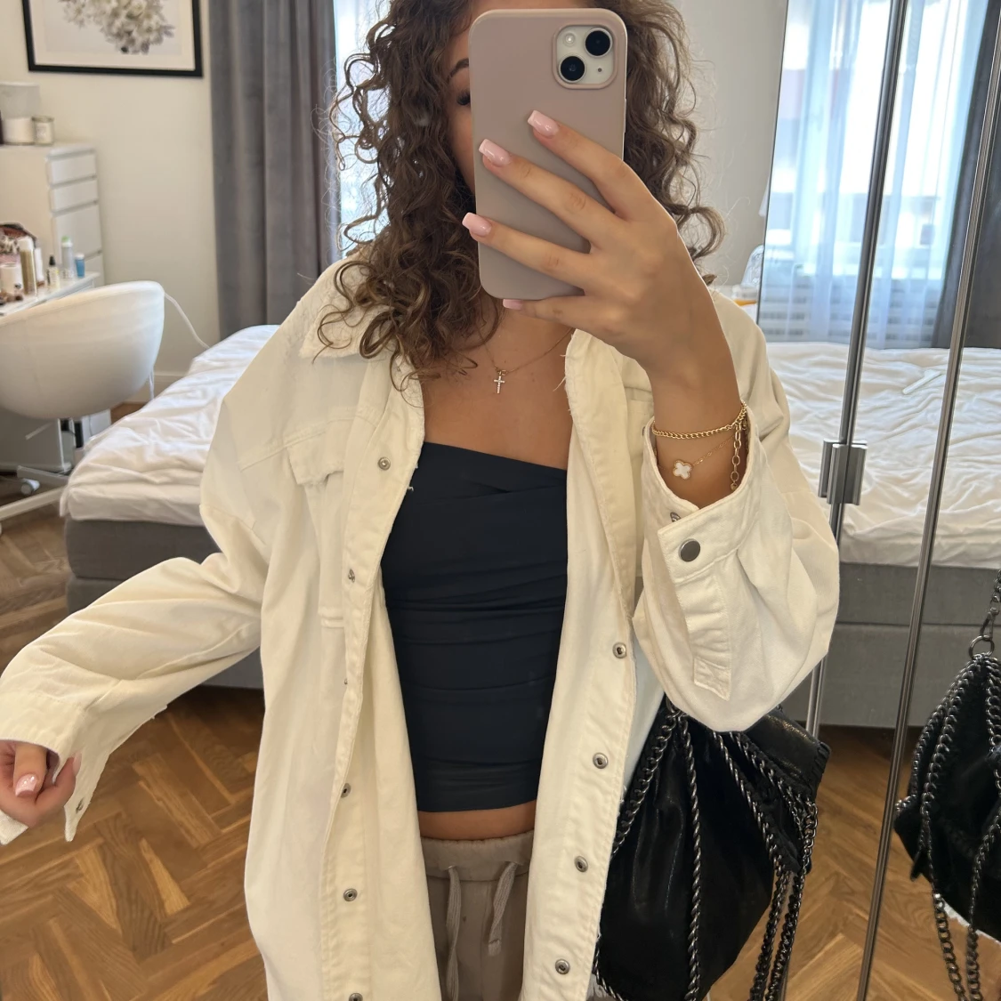 VIT JEANSJACKA  - 91