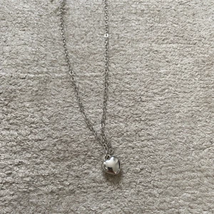 Hjärthalsband - Silvrigt hjärthalsband