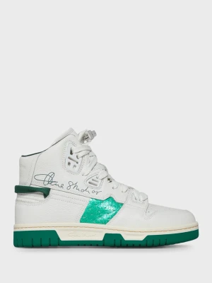 Acne sneakers  - HIGH TOP W SNEAKERS IN WHITE AND GREEN Inköpta 2022 på hösten. Oanvända  Nypris 5000