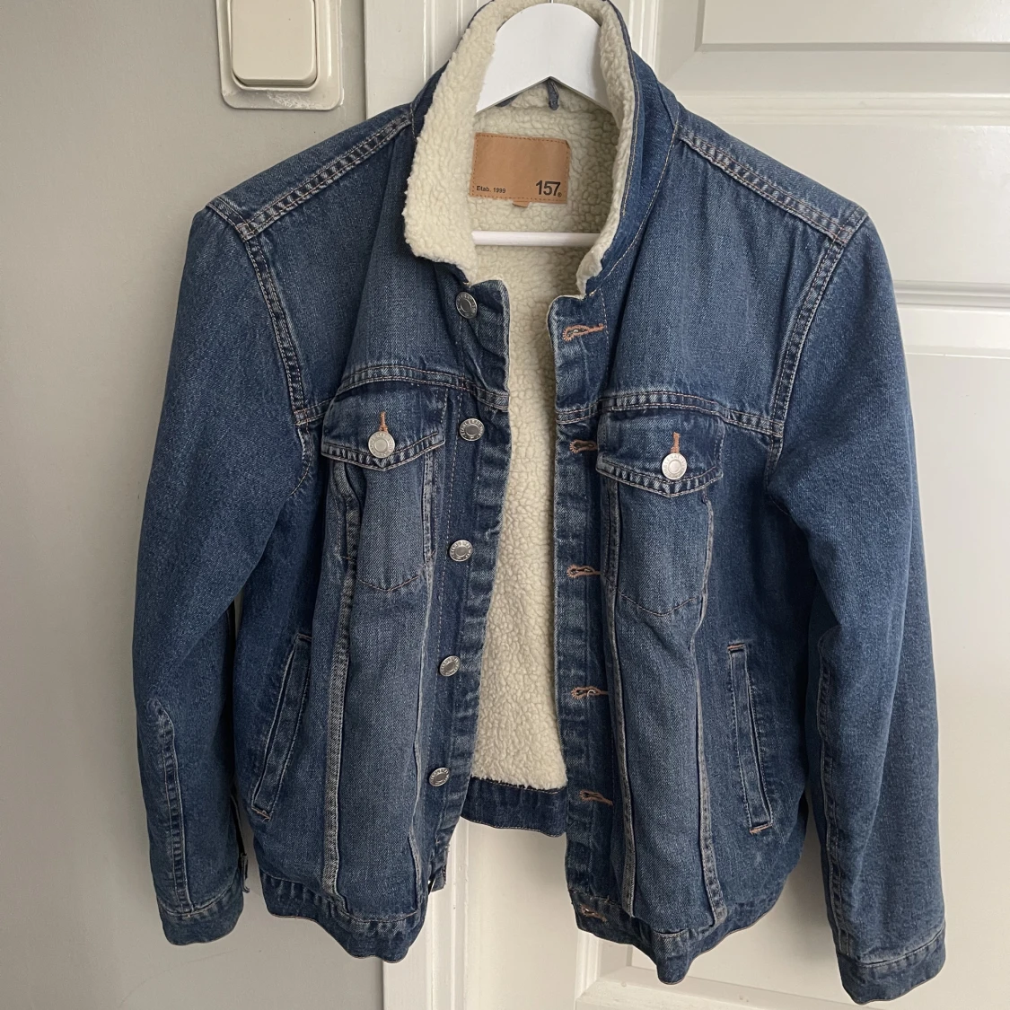 Jeansjacka med foder  - 90