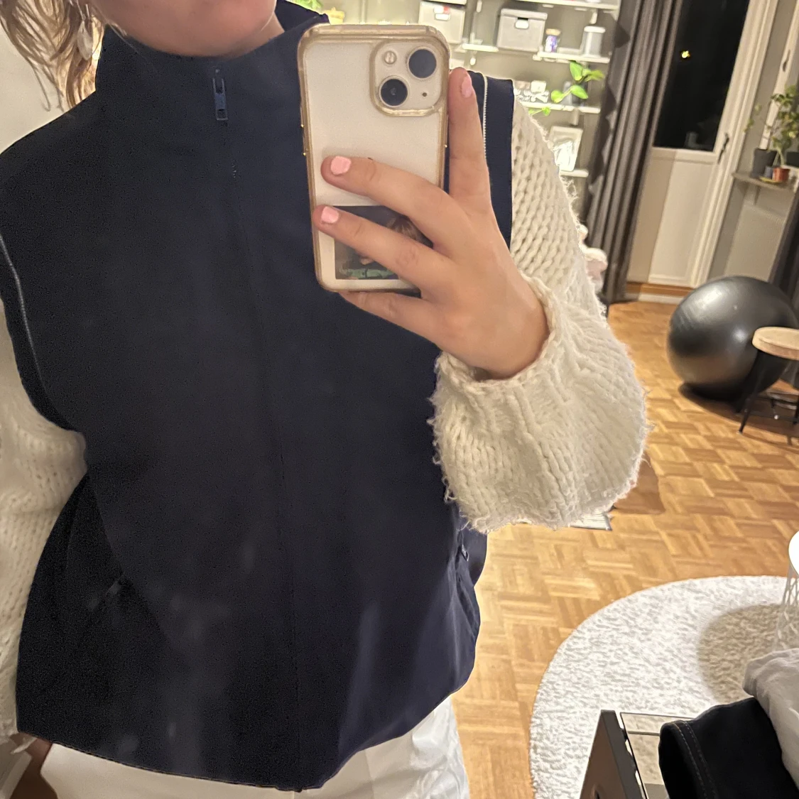 Marinblå väst  - 90