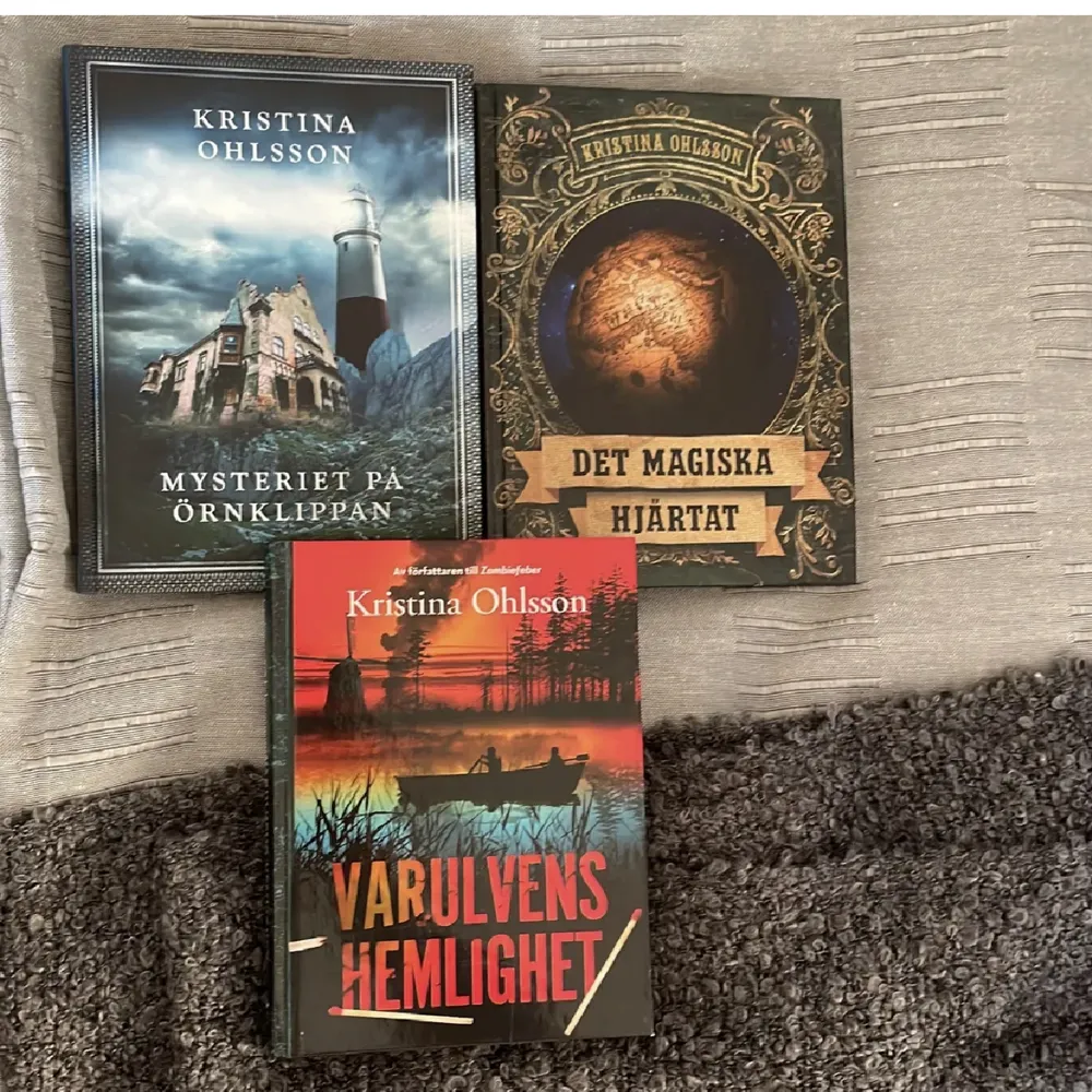 Säljer tre böcker från Kristina Ohlsson, väldigt spännande och bra böcker, rabatt vid köp av flera . Övrigt.