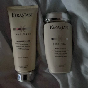 Kerastase duo densifique - Har använt schampot och balsamet en gång bara. Anledningen till att jag säljer dessa varor är för att dem funkade ej till mitt lockiga hår!
