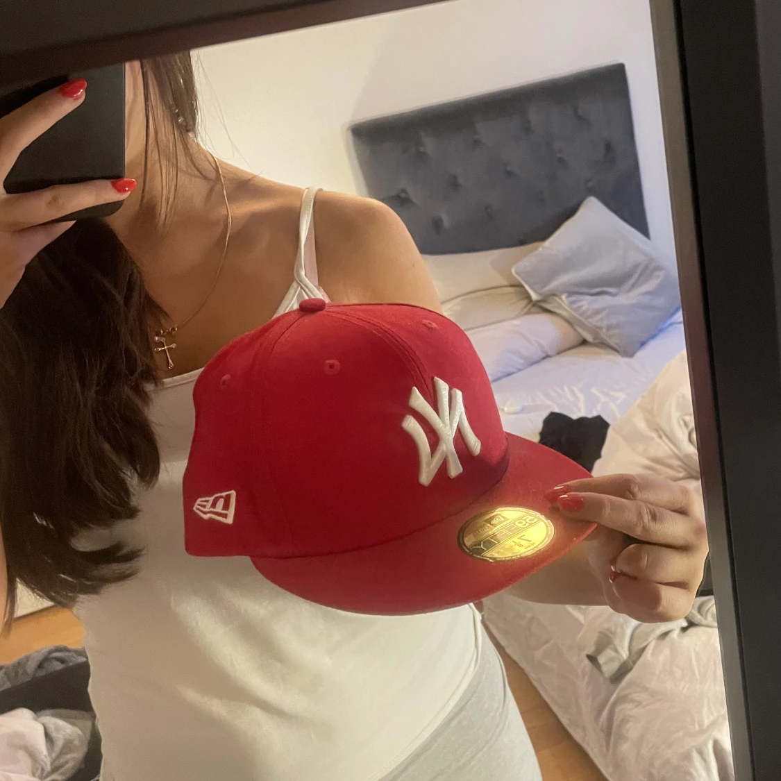 New era röd keps! - 90