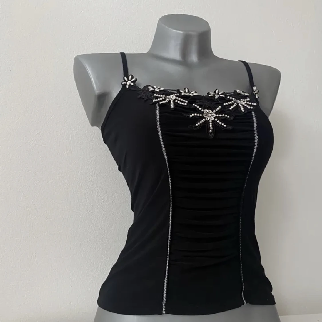 Vintage svart topp - 90