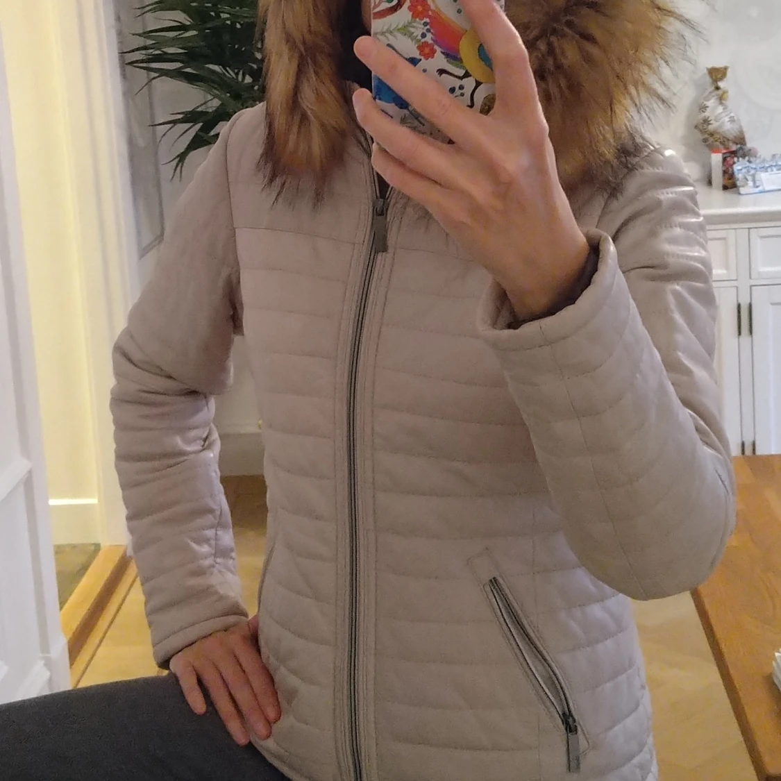 Oakwood varm läderjacka nyskick - 90