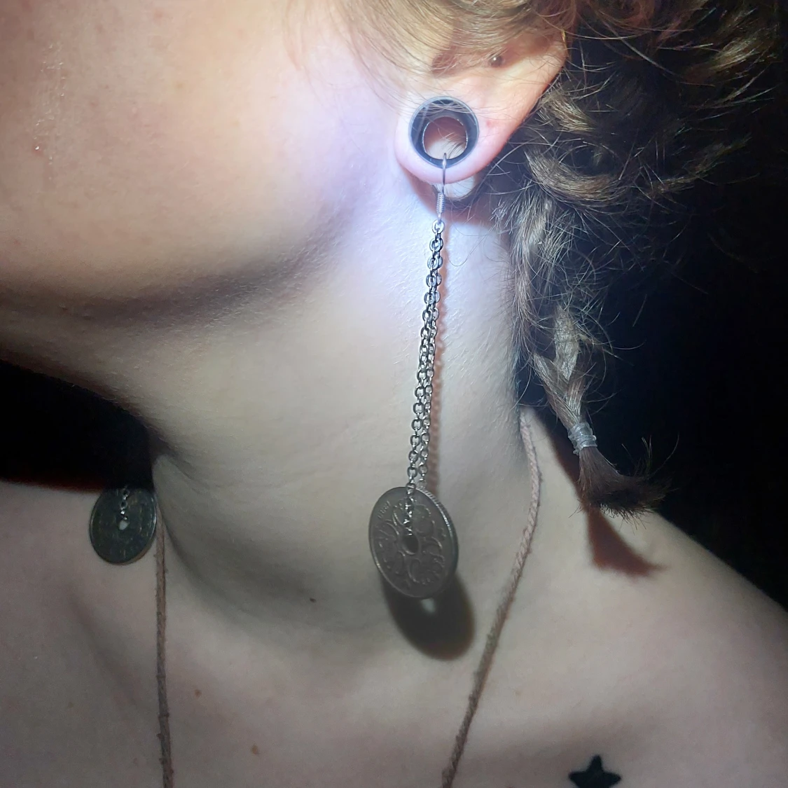 Örhängen av mynt  - 90