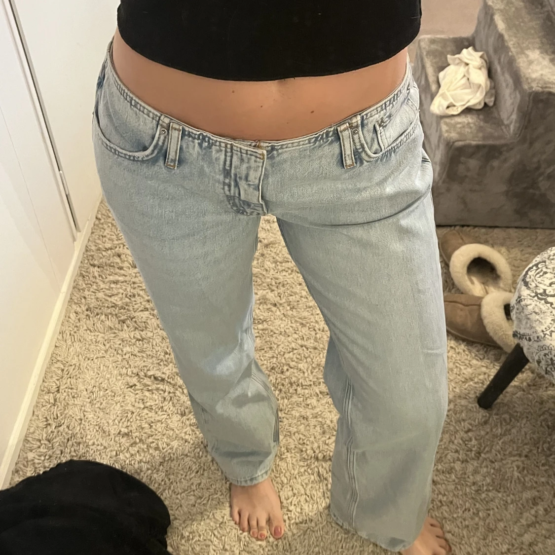 Lågmidjade jeans  - 90