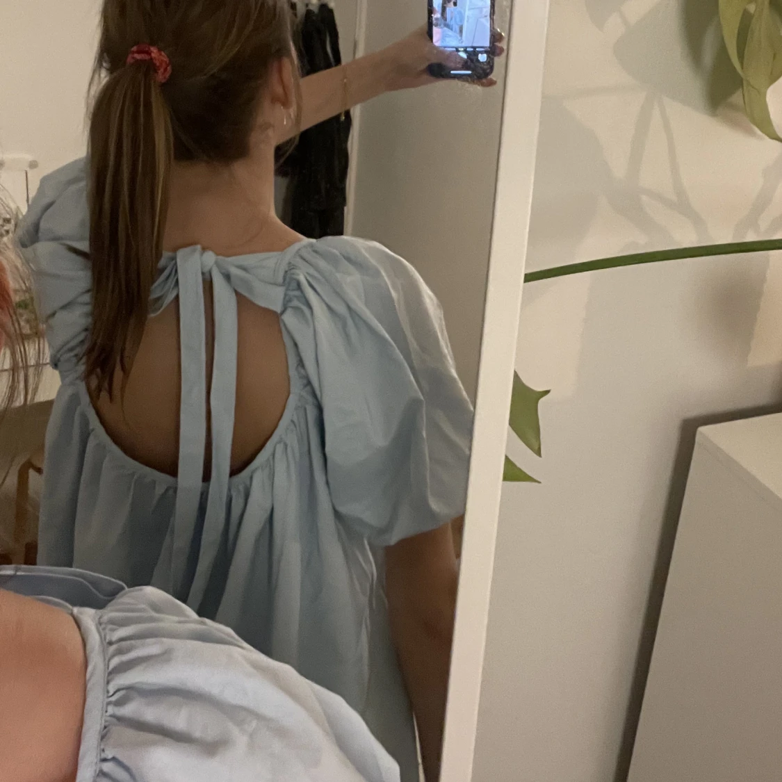 Ljusblå klänning - 90