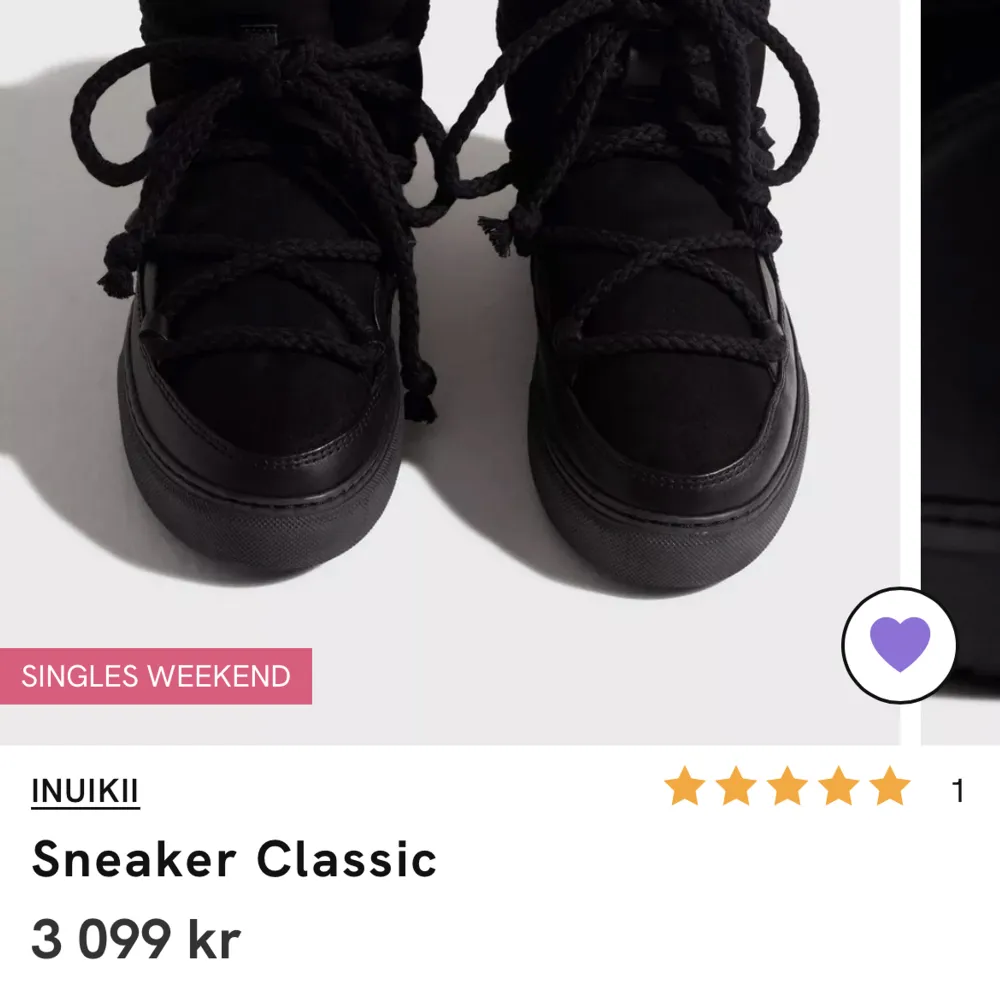 Säljer mina Inuikii skor som är i modellen ”Sneaker Classic”.  Jag har använt skorna 3ggr max och det är under korta tidsperioder.  De är väldigt varsamt använda och skorna är som nya. Storlek 39.  Hör av dig om du vill ha mer bilder av skorna! . Skor.