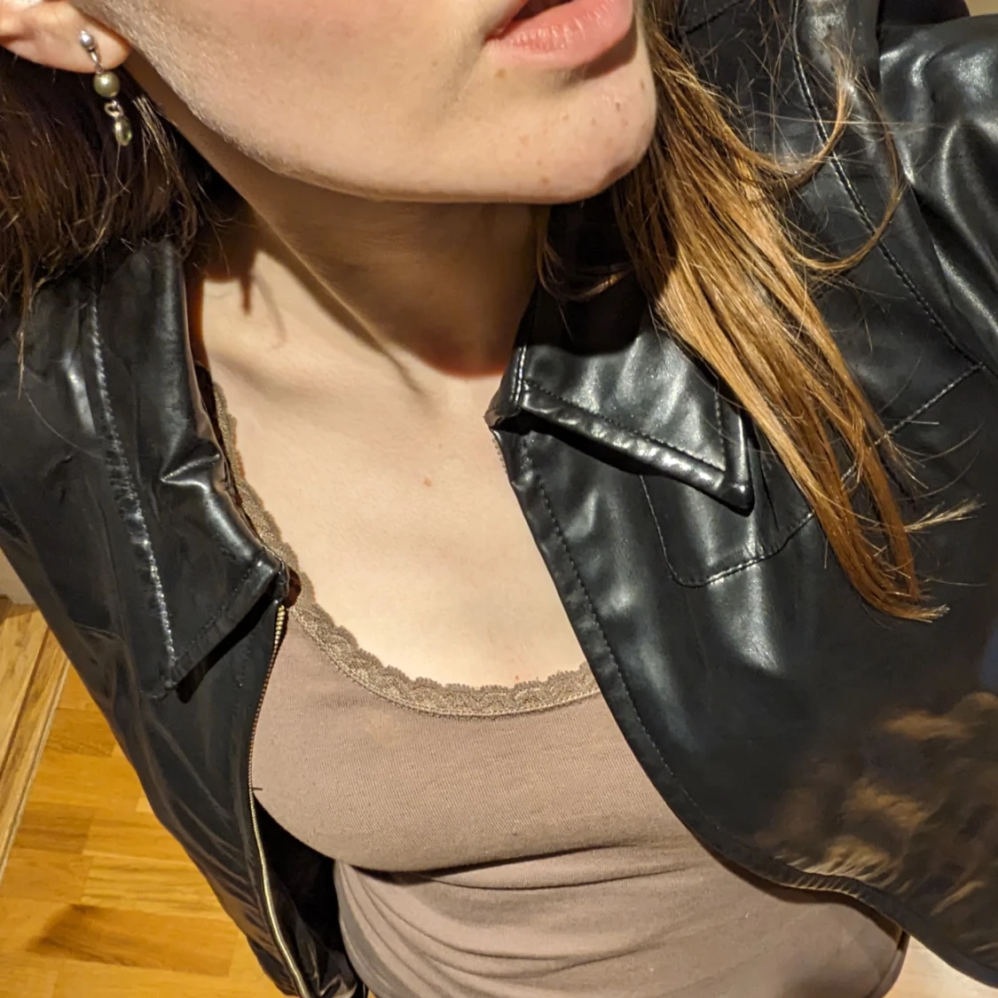 esprit fejk-läderjacka - 90