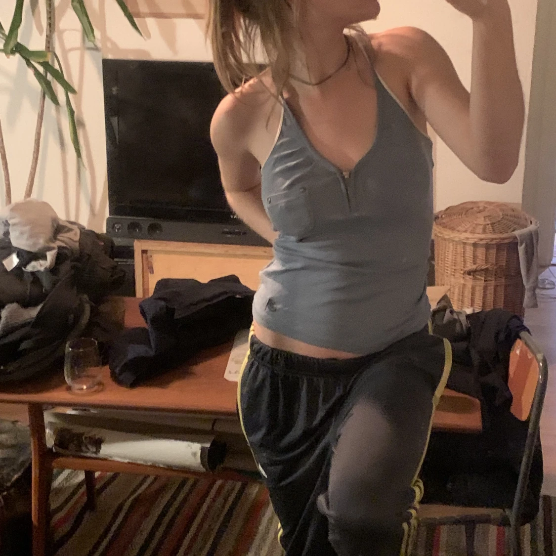 Super söt blå topp - 90