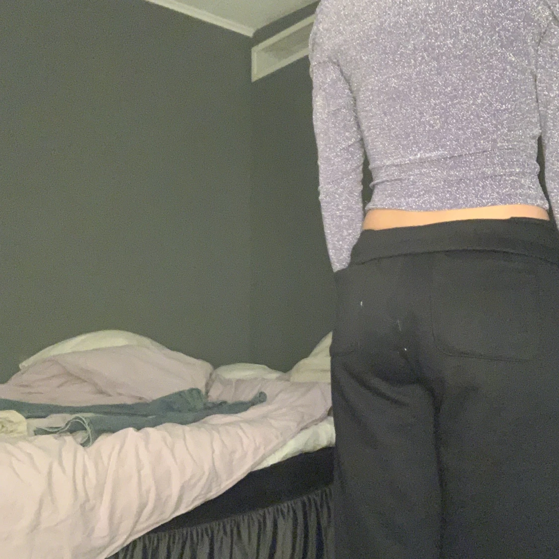 Glitter tröja lila  - 91