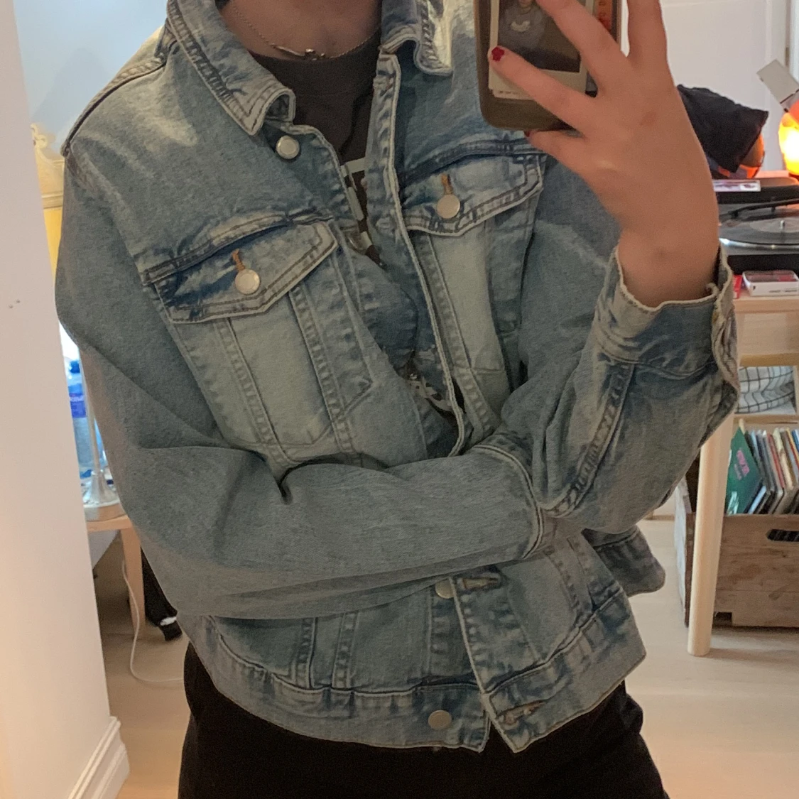 jeansjacka i 70-talsmodell  - 91