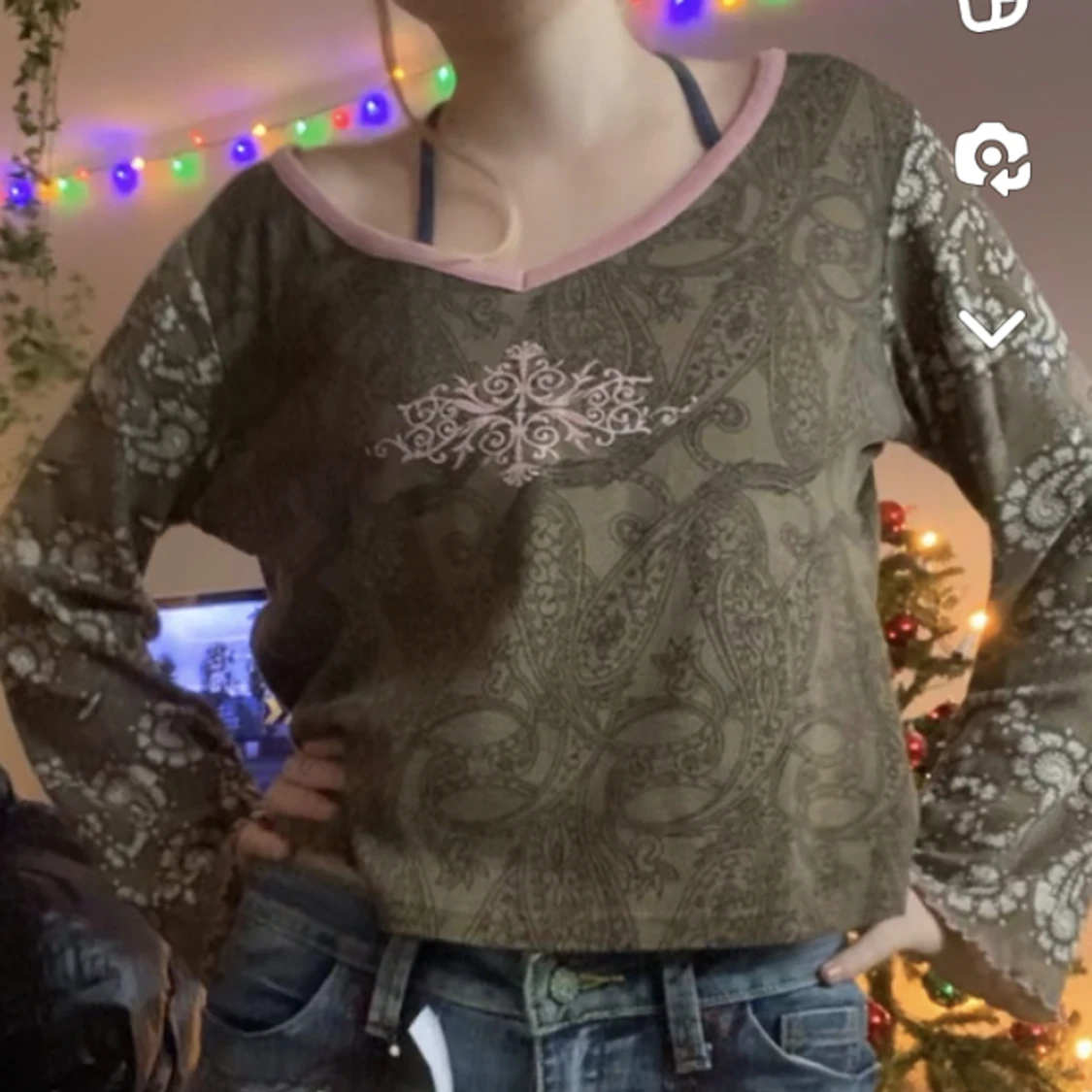 Rosa brun tröja - 90