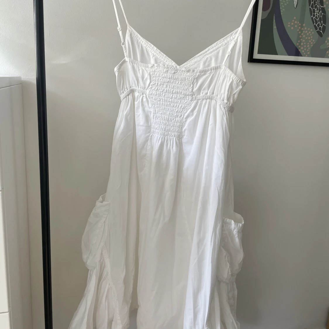 Vit sommarklänning  - 90