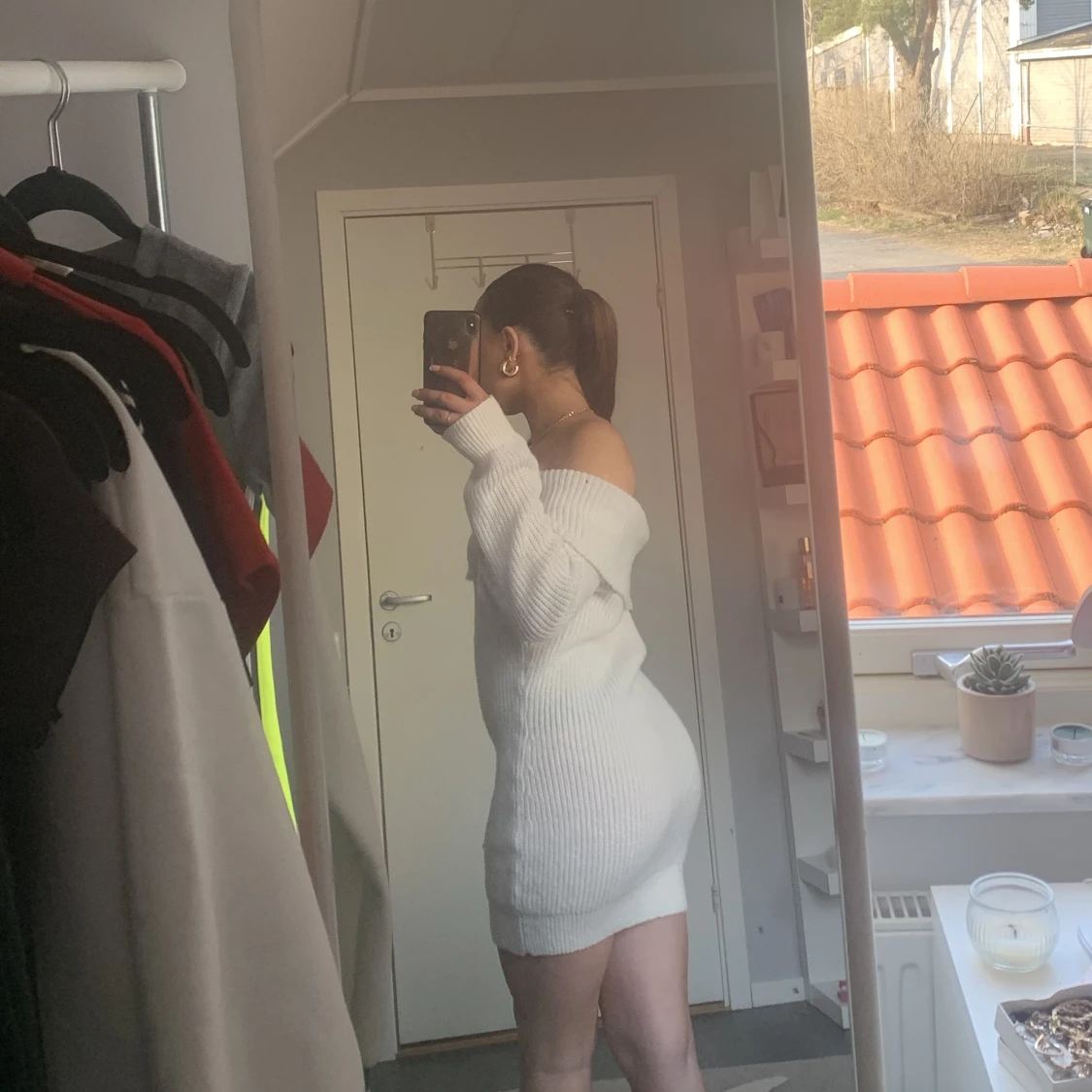 Stickad klänning - 90