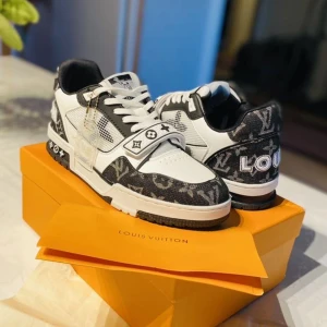 LV Trainer Sneaker - Louis Vuitton skor i svart färg med box och allt.