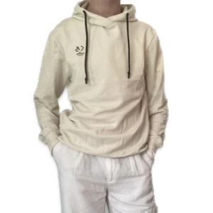 Vit/beige luvtröja  - Snygg luvtröja med japanska tecken. Orginal pris: 200kr