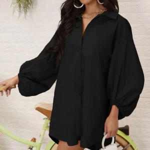 Skjortklänning  - Skjortklänning oversize 