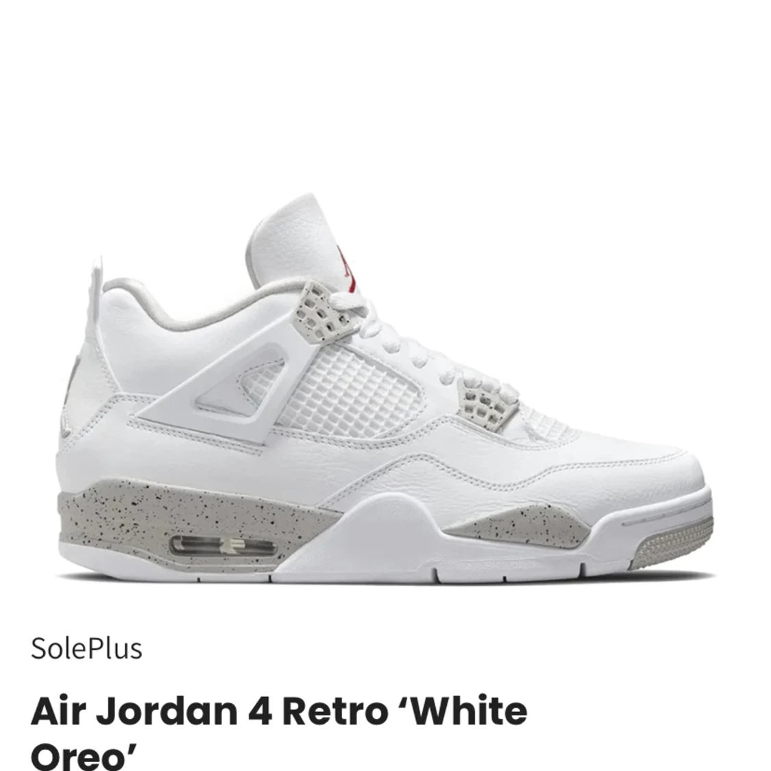 Jordan 4 white oreo