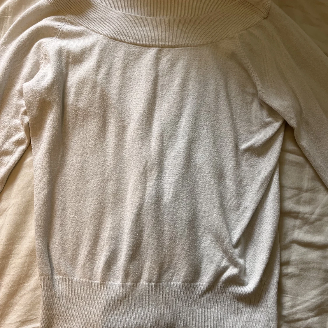 Vit tjocktröja - 90