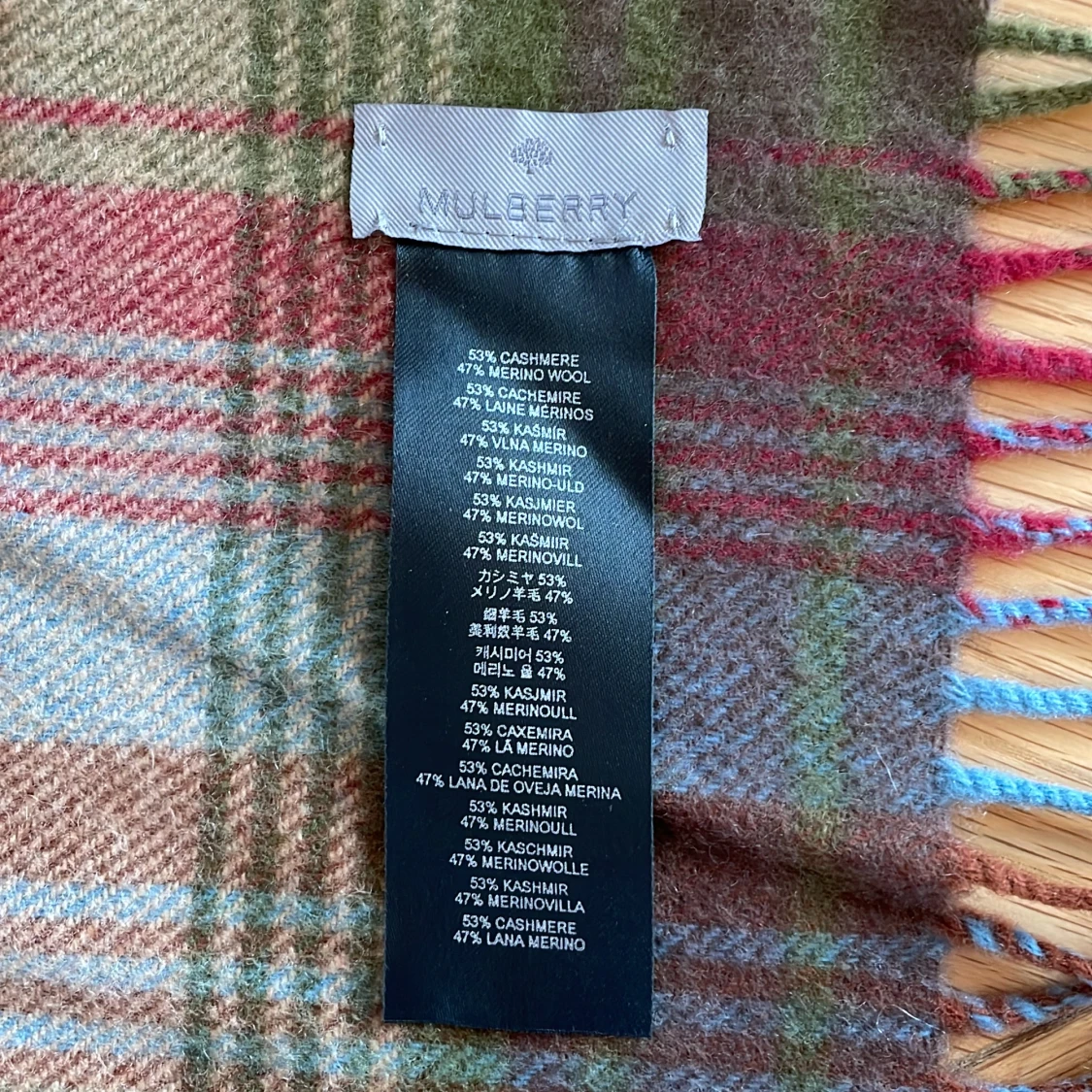 Mulberry halsduk - Kasmir/Merinoull - 91