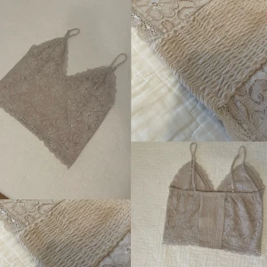 Festtopp i spets - 🌸🌸🌸 Fin festtopp i spets (beige) stl S 🌸🌸🌸