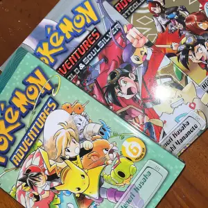 Pokémon manga, som nya! Volym 1,2 och 6. Köp alla för 200 eller styck för 80!
