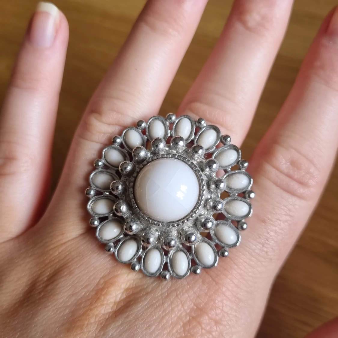 Y2k ring med sten - justerbar