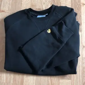 En svart sweatshirt från carhartt, bra skick, strl M