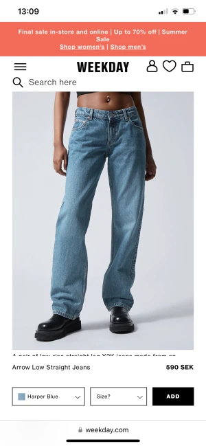 Jeans - Jättefina jeans som ej passar mig 💕De är weekday Low arrow, vet it om det är samma färg som på första bilden men de är samma model ☺️ plagget har inga defekter och är som ny, nypris 550kr