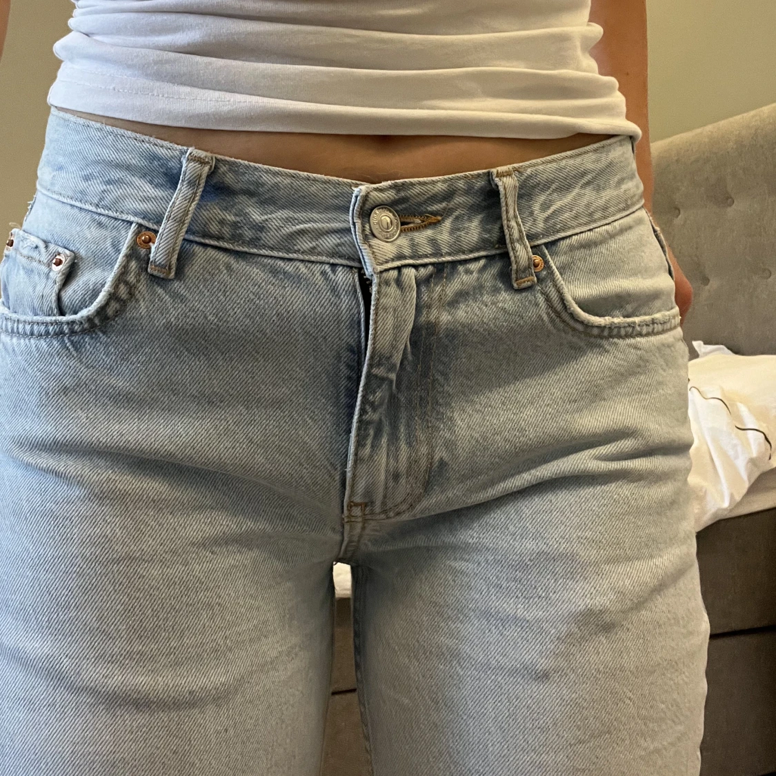 Jeans lågmidjade - 90