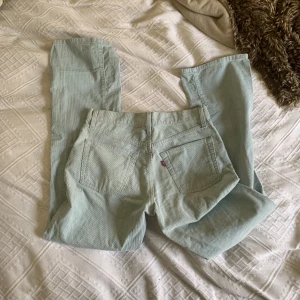 Ljusblåa Manchesterbyxor - Ljusblåa Manchesterbyxor från Levi’s i rak/ lite utsvängd modell, använda men i fint skick. 💙💙