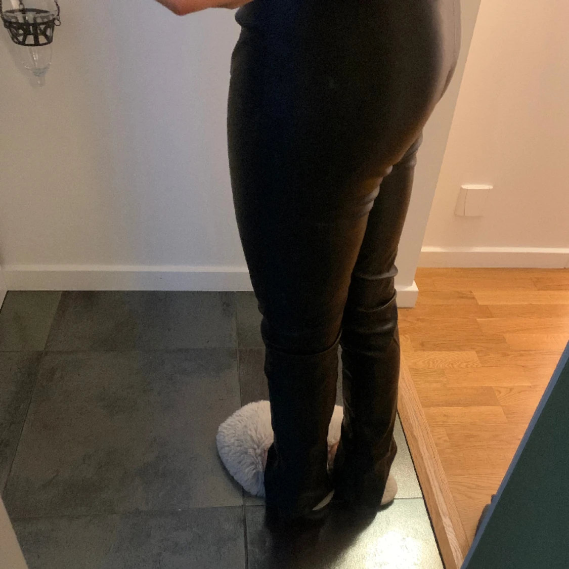 skinnbyxor med slits  - 90